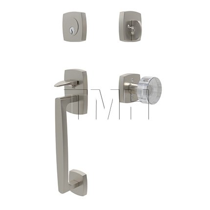 Emtek 4715MDC Tubular Entry Set in Satin Nickel Finish (US15)