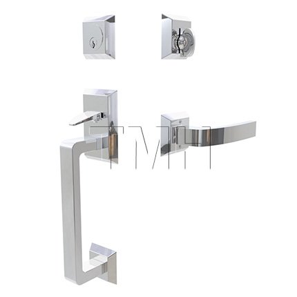 Emtek 4716BRL Entry Set in Polished Chrome Finish (US26)