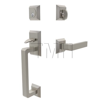 Emtek 4716DT Entry Set in Satin Nickel Finish (US15)