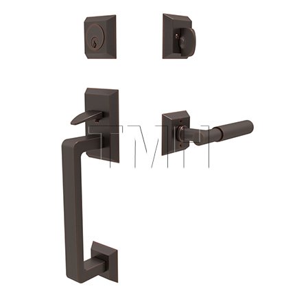 Emtek 4716MYL Entry Set in Oil Rubbed Bronze Finish (US10B)