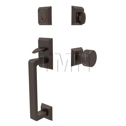 Emtek 4716ROU Entry Set in Oil Rubbed Bronze Finish (US10B)