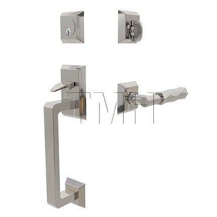 Emtek 4716TATR Entry Set in Polished Nickel Finish (US14)