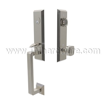 Emtek 4717FRK Entry Set in Polished Nickel Finish (US14)
