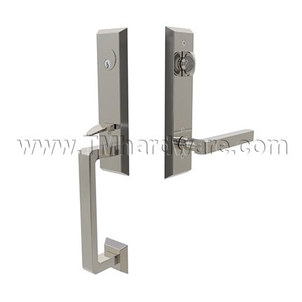 Emtek 4717FRL Entry Set in Polished Nickel Finish (US14)