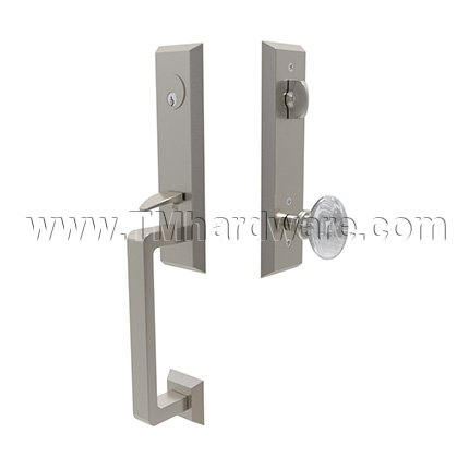 Emtek 4717HT Entry Set in Satin Nickel Finish (US15)