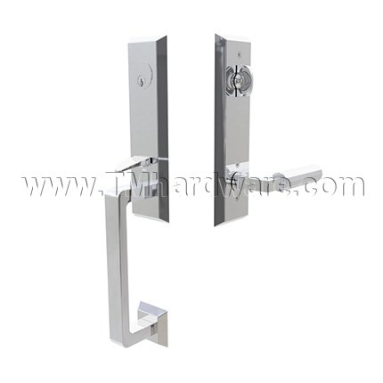 Emtek 4717LSFA Entry Set in Polished Chrome Finish (US26)