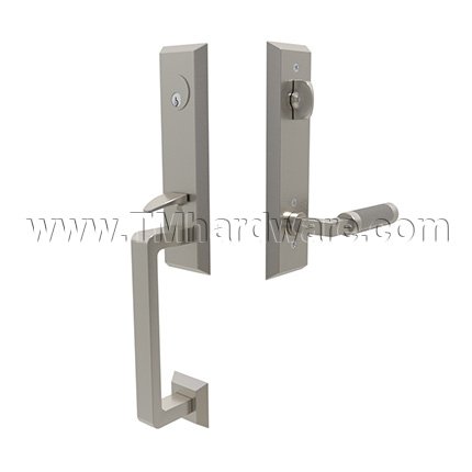 Emtek 4717LSKN Entry Set in Satin Nickel Finish (US15)