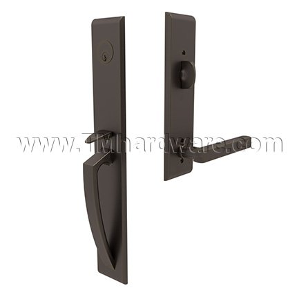 Emtek 4816FRL Entry Set in Oil Rubbed Bronze Finish (US10B)