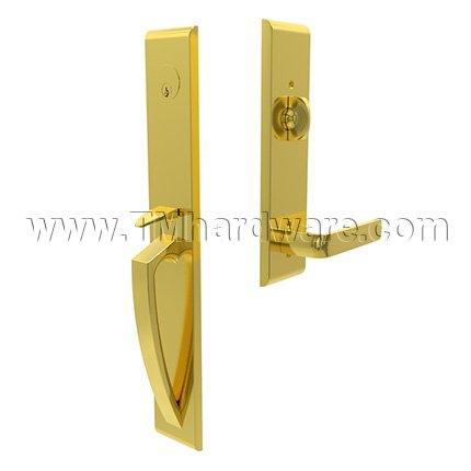 Emtek 4816SPN Entry Set in Satin Brass Finish (US4)