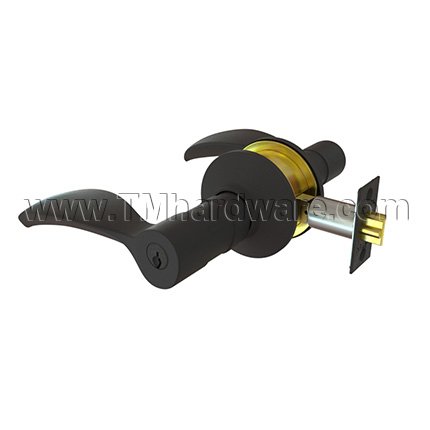 Emtek 5102D Keyed In Lever #2 Rosette Durango Lever, Entry FB