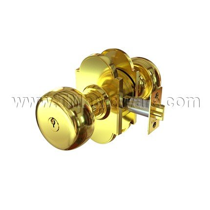 Emtek Key In Lever #8 Rosette with Providence Knob, Entry Function US4