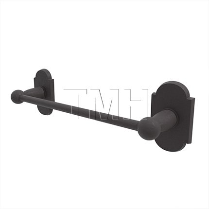 Emtek 23024 Sandcast Bronze Towel Bar with #1 Rosette