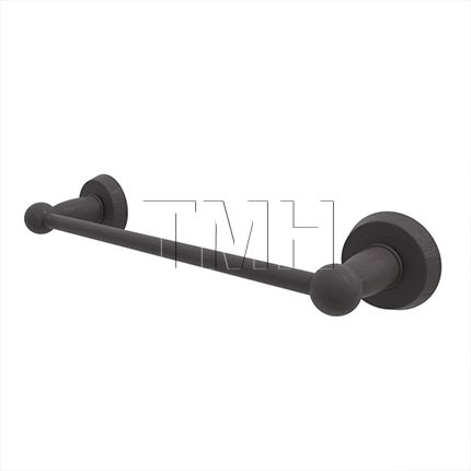 Emtek 23024 Sandcast Bronze Towel Bar with #2 Rosette
