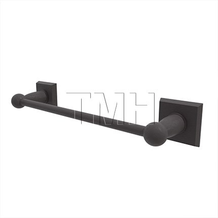 Emtek 23024 Sandcast Bronze Towel Bar with #6 Rosette