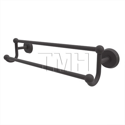 Emtek 23051 Sandcast Bronze Double Towel Bar with #2 Rosette (FB)