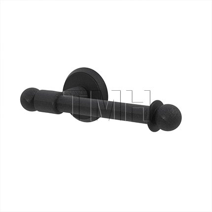 Emtek 2503 Wrought Steel Paper Holder Bar Style with #2 Rosettee - FBS
