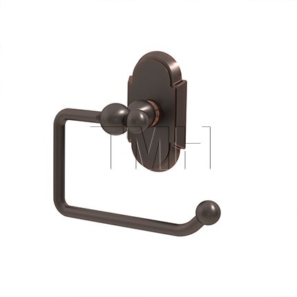Emtek 2604 Traditional Brass Paper Holder Bar with #8 Rosette (US10B)