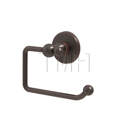 Emtek 2604 Traditional Brass Paper Holder Bar with Brass Watford Rosette (US10B)