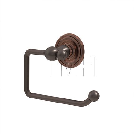 Emtek 2604 Traditional Brass Paper Holder Bar with Regular Rosette (US10B)