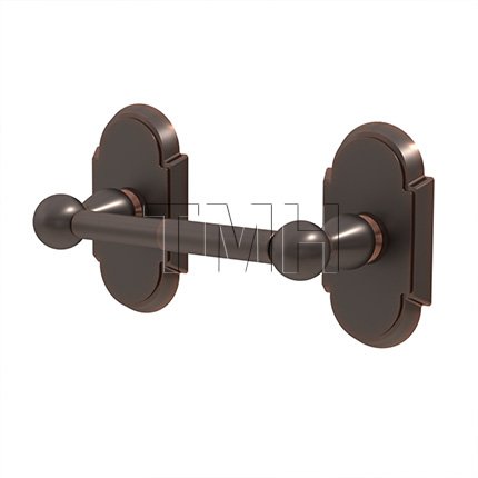 Emtek 2605 Traditional Brass Paper Holder Spring Rod with #8 Rosette (US10B)