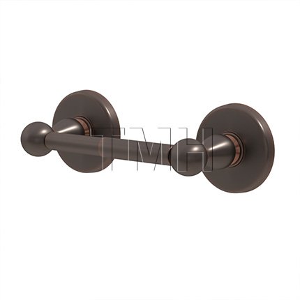 Emtek 2605 Traditional Brass Paper Holder Spring Rod Style with Brass Watford Rosette (US10B)