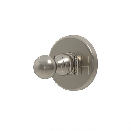 Emtek 2608 Traditional Brass Single Hook with Brass Watford Rosette (US15A)