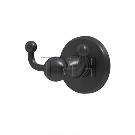 Emtek 2609 Traditional Brass Double Hook with Brass Watford Rosette (US19)