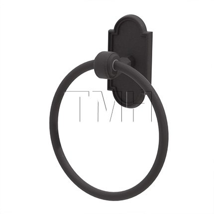 Emtek 2701 Tuscany Bronze Towel Ring with #11 Rosette (FB)