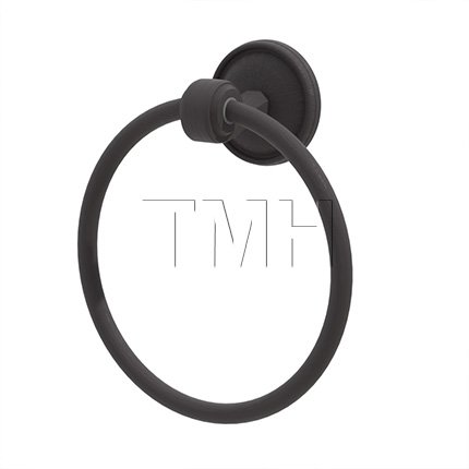 Emtek 2701 Tuscany Bronze Towel Ring with #12 Rosette (FB)
