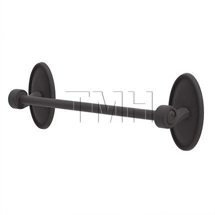 Emtek 27024 Tuscany Bronze Towel Bar with #14 Rosette (FB)
