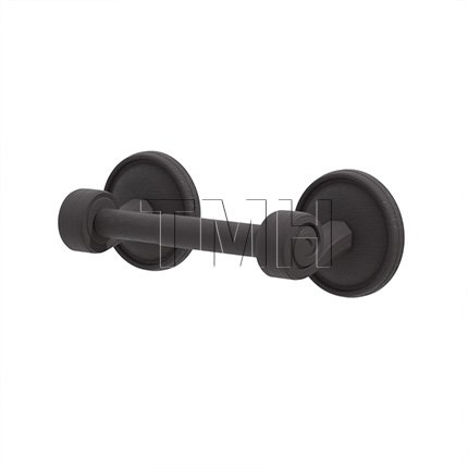 Emtek 2704 Tuscany Bronze Paper Holder Spring Rod Style with #12 Rosette (FB)