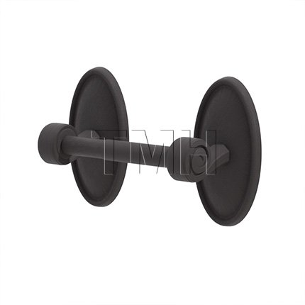Emtek 2704 Tuscany Bronze Paper Holder Spring Rod Style with #14 Rosette (FB)