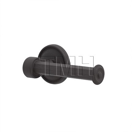 Emtek 2705RH Tuscany Bronze Paper Holder Bar Style with #12 Rosette (FB)