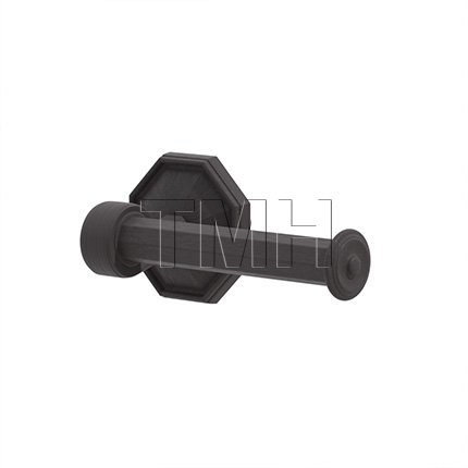 Emtek 2705RH Tuscany Bronze Paper Holder Bar Style with #15 Rosette (FB)