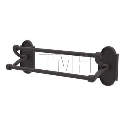 Emtek 27081 Tuscany Bronze Double Towel Bar with #11 Rosettes (FB)