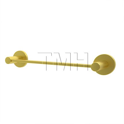 Emtek 28024 Modern Brass Towel with Brass Disk Rosette (US4)