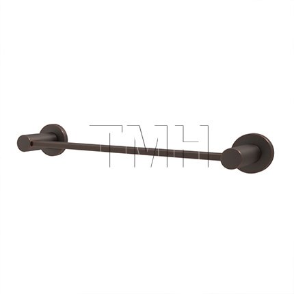 Emtek 28024 Modern Brass Towel with Brass Small Disc Rosette (US10B)