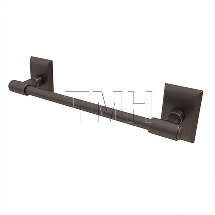 Emtek 29025 Transitional Brass Towel Bar with Brass Neos Rosette (US10B)