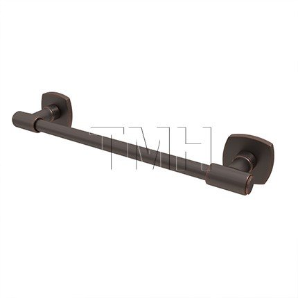 Emtek 29025 Transitional Brass Towel Bar with Brass Urban Modern Rosette (US10B)