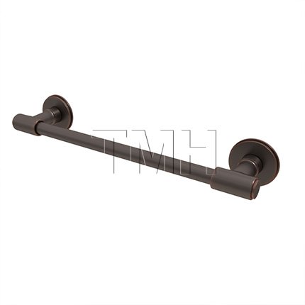 Emtek 29025 Transitional Brass Towel Bar with Brass Watford Rosette (US10B)