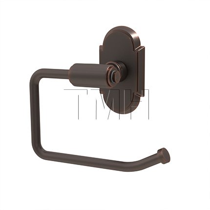 Emtek 2904 Transitional Brass Paper Holder Bar Style with #8 Rosette (US10B)