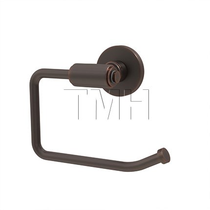 Emtek 2904 Transitional Brass Paper Holder Bar Style with Brass Disk Rosette (US10B)