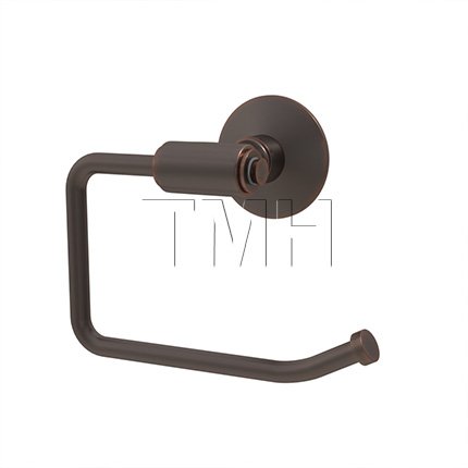Emtek 2904 Transitional Brass Paper Holder Bar Style with Brass Modern Rosette (US10B)