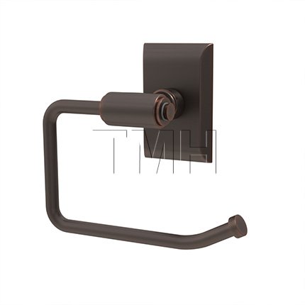 Emtek 2904 Transitional Brass Paper Holder Bar Style with Brass Neos Rosette (US10B)
