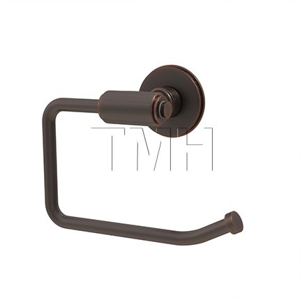 Emtek 2904 Transitional Brass Paper Holder Bar Style with Brass Watford Rosette (US10B)