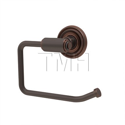 Emtek 2904 Transitional Brass Paper Holder Bar Style with Regular Rosette (US10B)