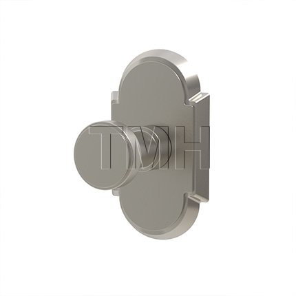 Emtek 2909 Transitional Brass Single Hook with #8 Rosette (US15)