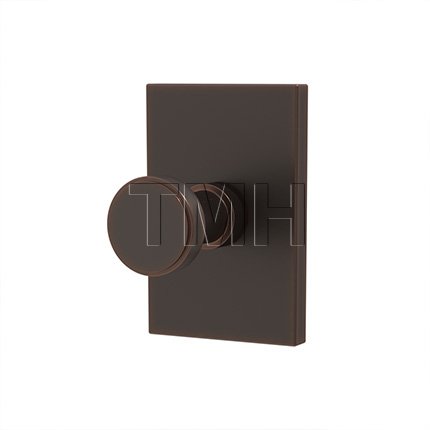 Emtek 2909 Transitional Brass Single Hook with Brass Modern Rectangular Rosette (US10B)