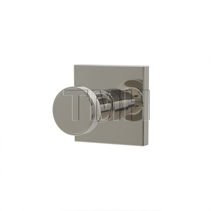 Emtek 2909 Transitional Brass Single Hook with Brass Square Rosette (US14)