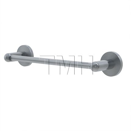 Emtek S7040 Stainless Steel Towel Bar with Disk Stainless Steel Rosette 12"